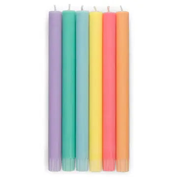 Elegant dinner candles providing ambient lighting on a tablescape for entertaining